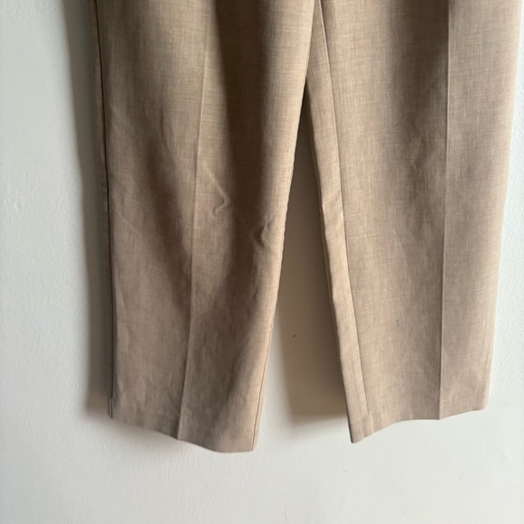 Aritzia Wilfred Sz 6 The Effortless Tan Tailored Classic Pants - Picture 5 of 11